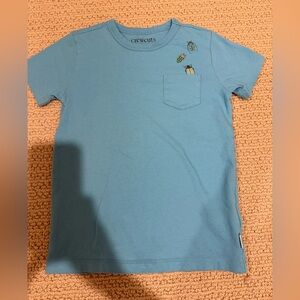 Crewcuts Blue Kids T-Shirt with Pocket Detail Bugs Size 6/7